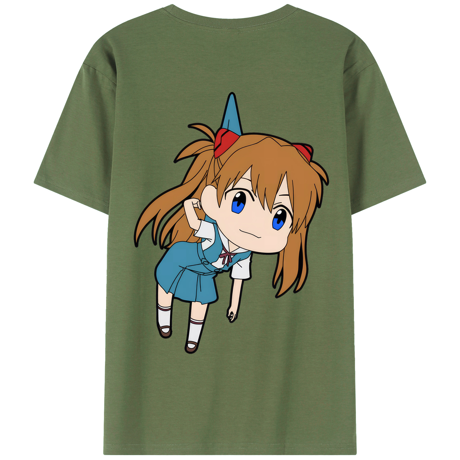 （画像用） EVA 新世紀エヴァンゲリオン 綿100％ メンズ半袖Tシャツ（バックプリント） 通気性